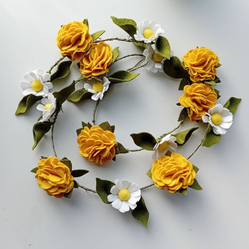 Marigolds & Daisies Garland