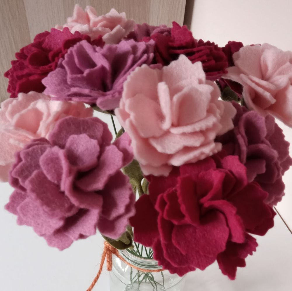 Felt Carnations