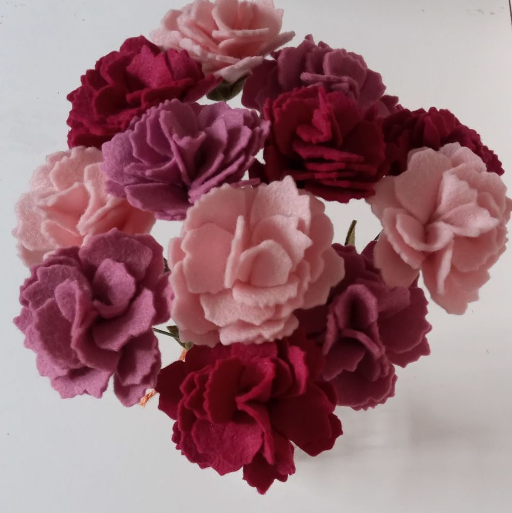 Felt Carnations