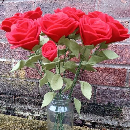 Felt Roses