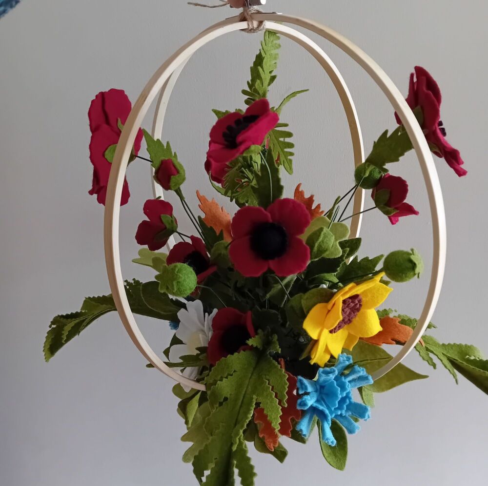 Hanging Hoop - Wildflower