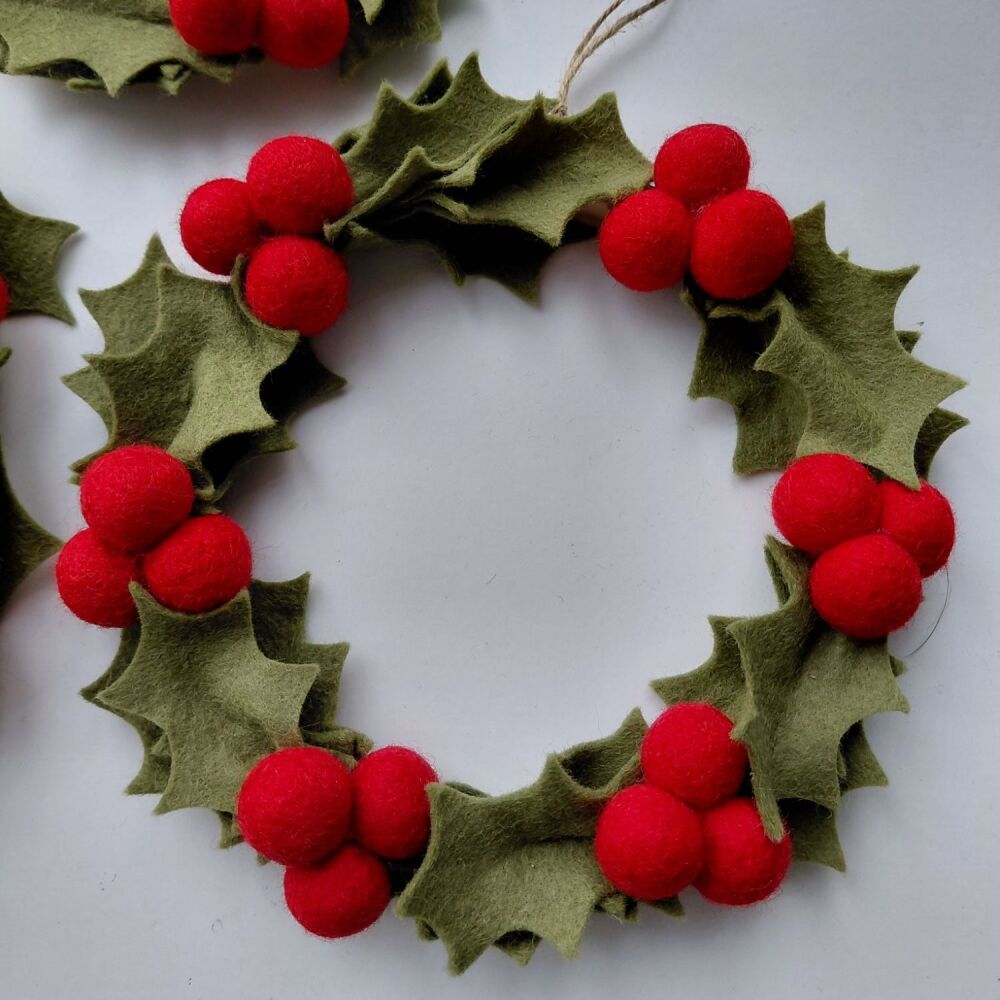 Holly and Berries Wreath