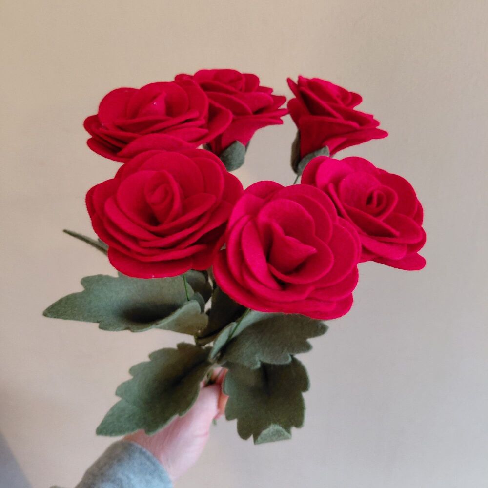 Felt Roses