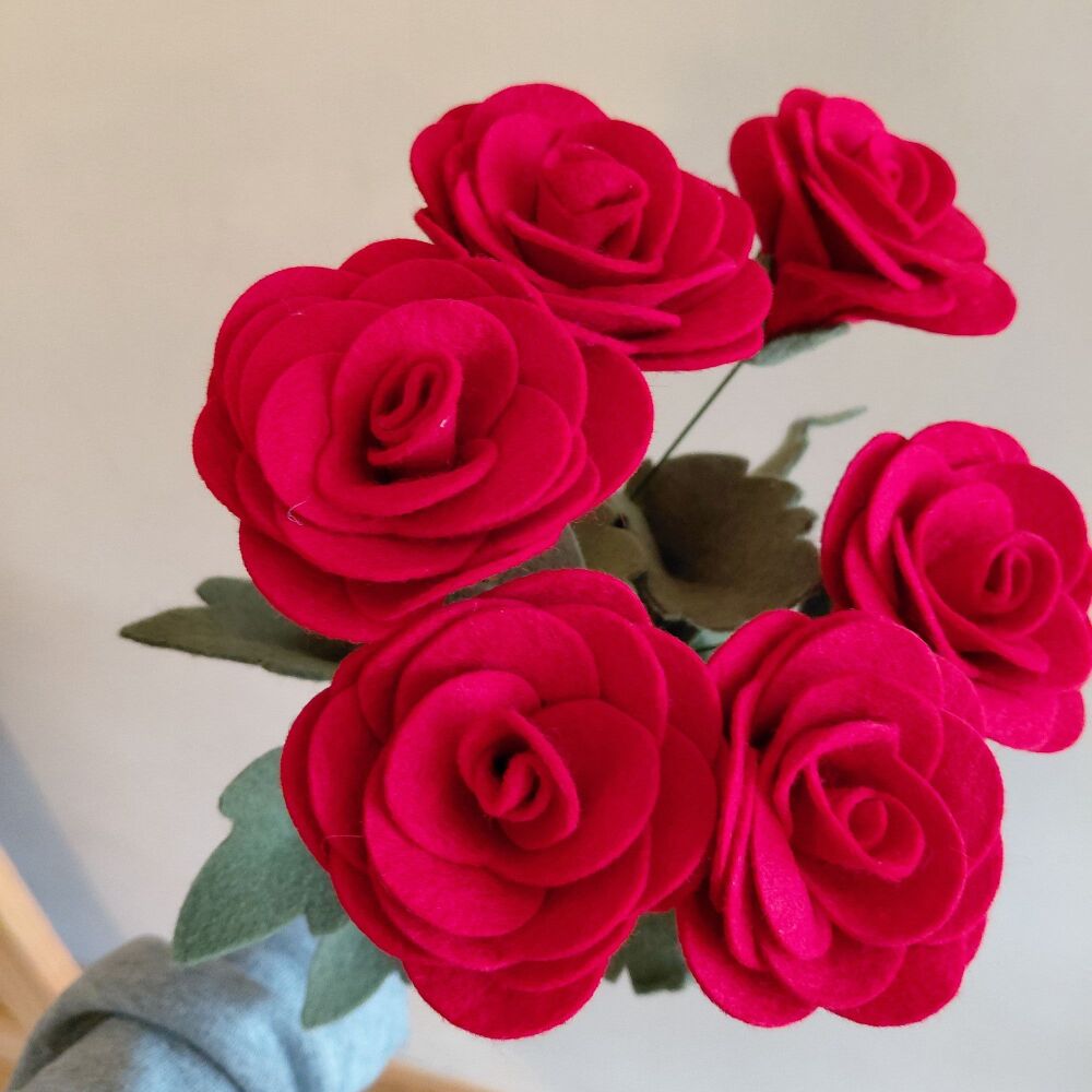 Felt Roses