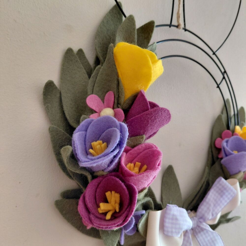 Bunny Ears Wreath - Tulip