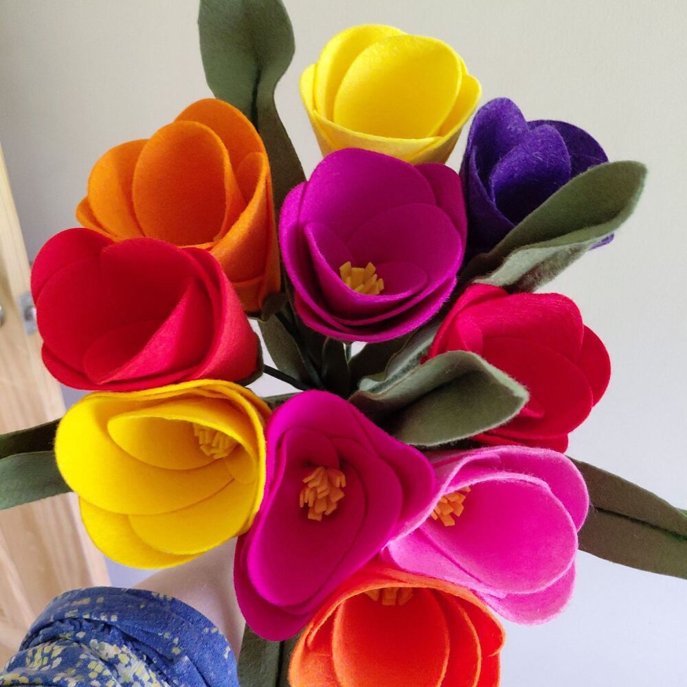 Giant Felt Tulips