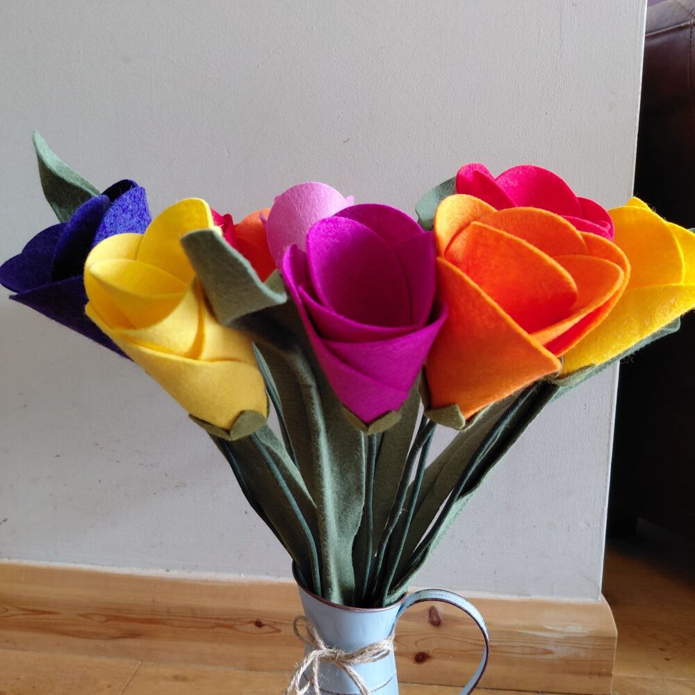 Giant Felt Tulips