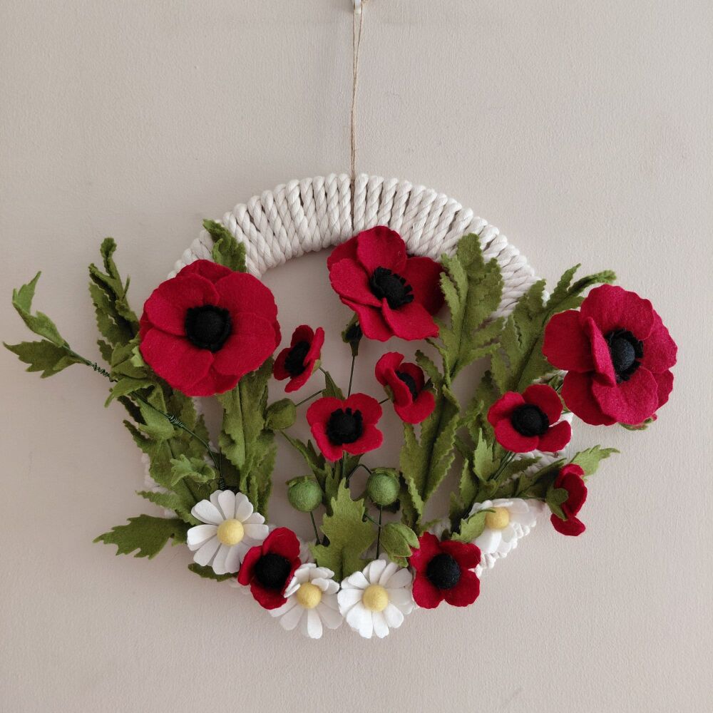 Poppy Garden Wreath
