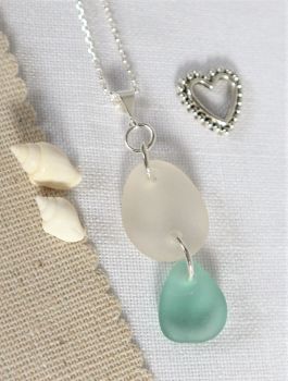 Sea glass with dropper