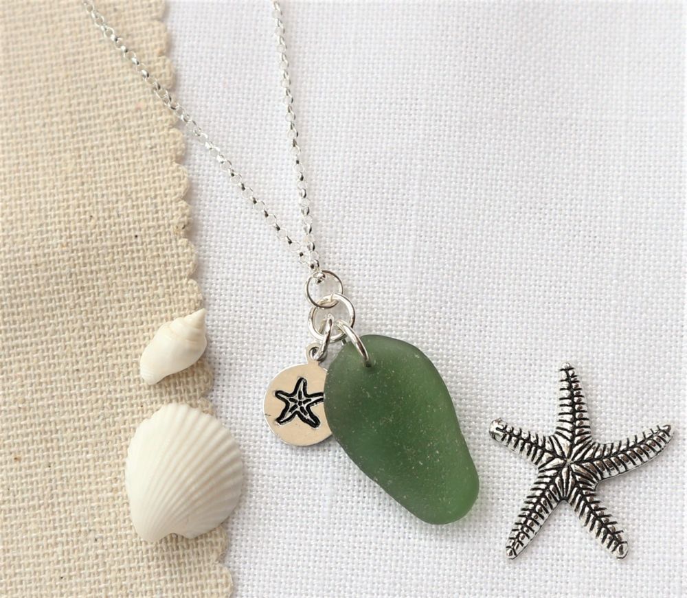 Green with starfish