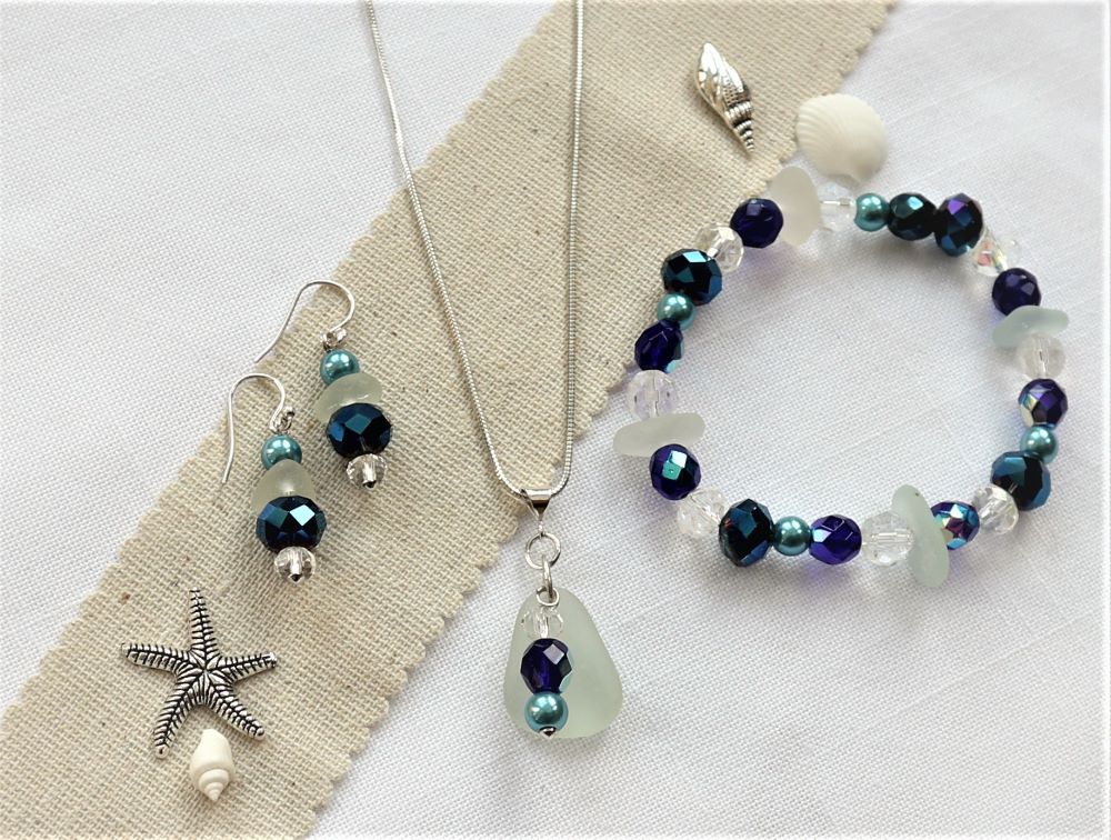 Sea glass combination sets