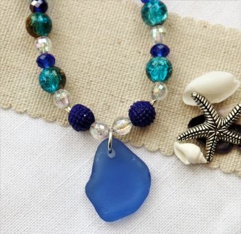Blue shades and blue sea glass