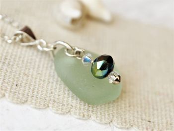 Sea foam with green sparkle