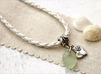 Sea glass and a heart