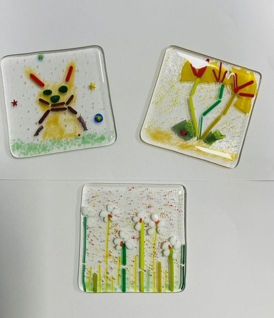 Adult and Child Glass Fusing - Creating Coasters