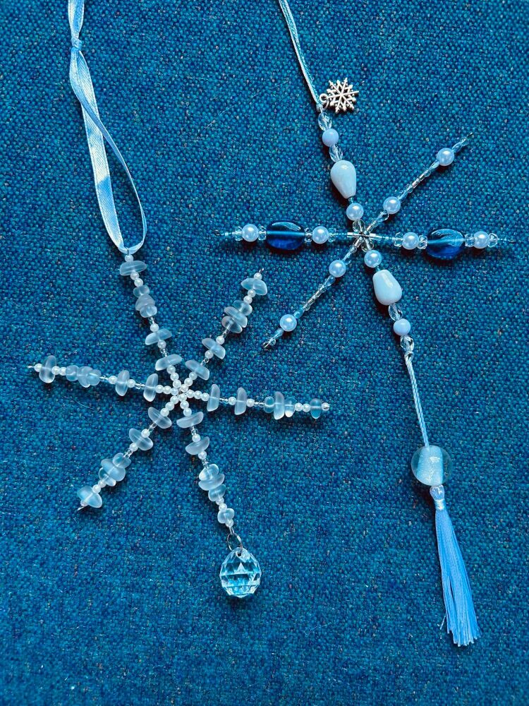 Christmas Seaglass Snowflake Class