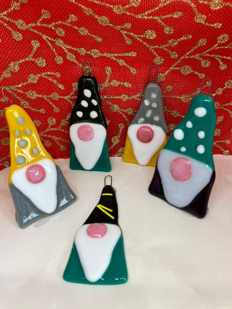Christmas Fused Glass Gonk Decoration Class