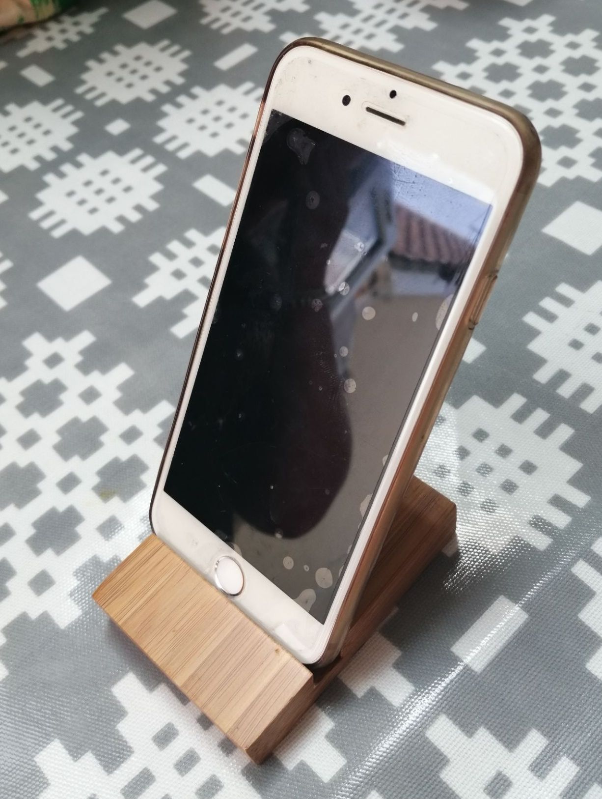eco friendly compostable bamboo wood phone holder