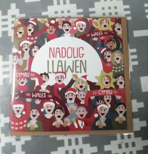 Cerdyn Nadolig Llawen - Welsh Supporters