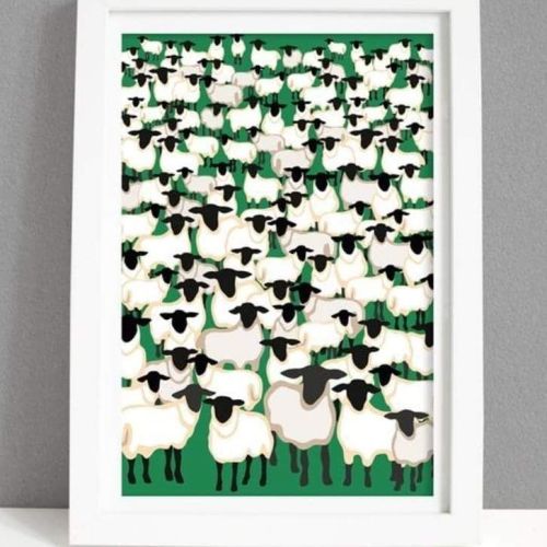 A4 Sheep Print