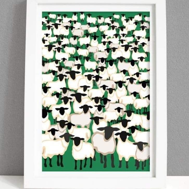 A4 Sheep Print
