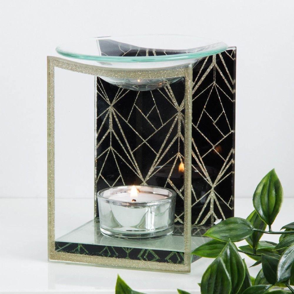 Oil/Wax Burner - Black and Gold
