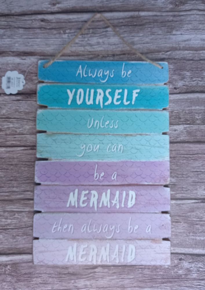 Mermaid Wood Plaque