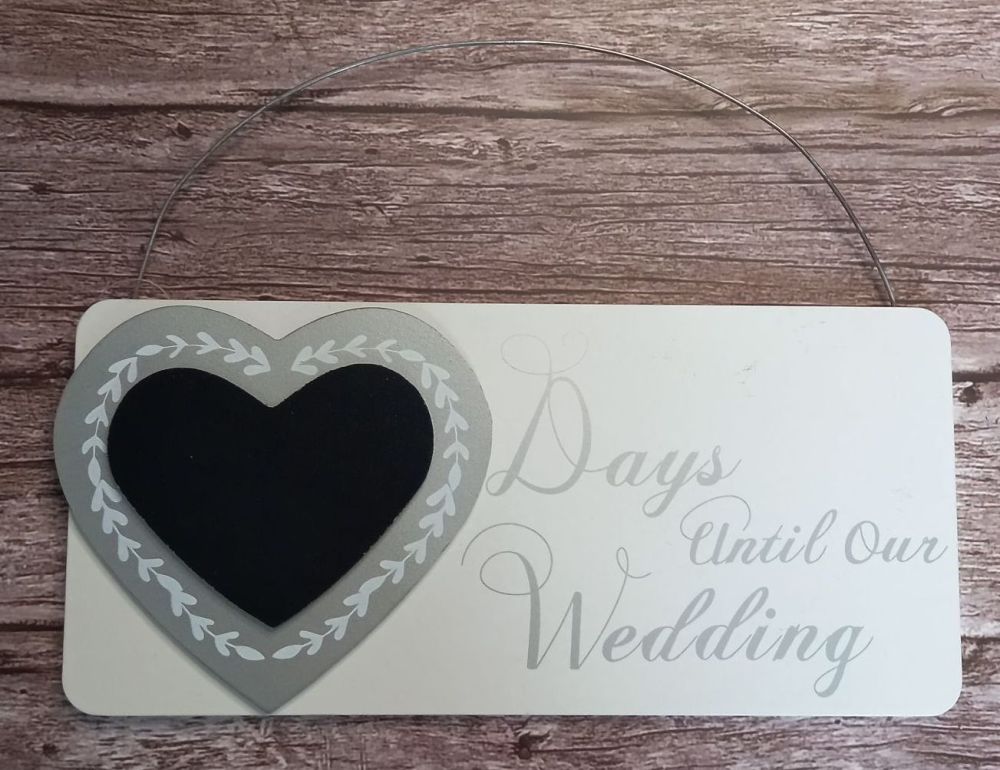 Countdown Plaque - Days Until Our Wedding