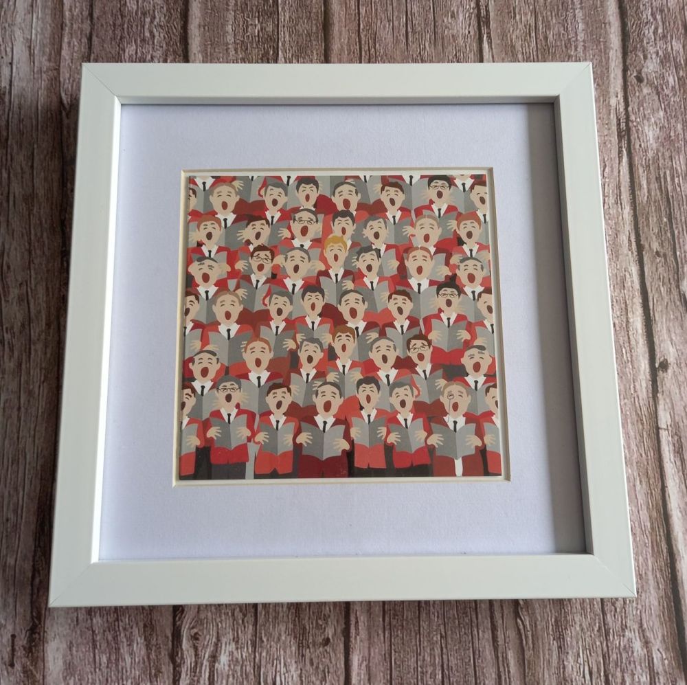 Framed Welsh Choir Print