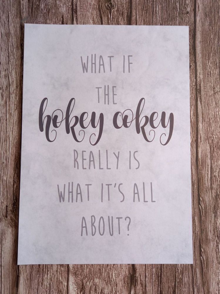 A4 Print - Hokey Cokey