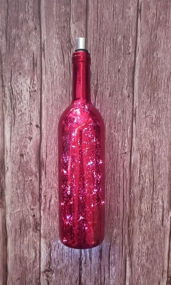 Light up Metallic Bottle - Red