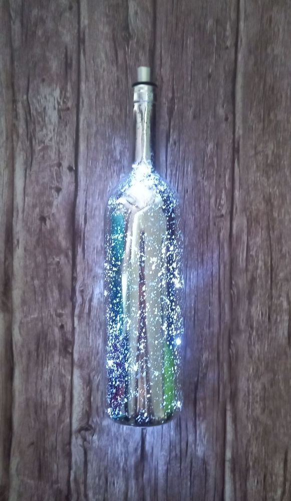 Light up Metallic Bottle - Silver