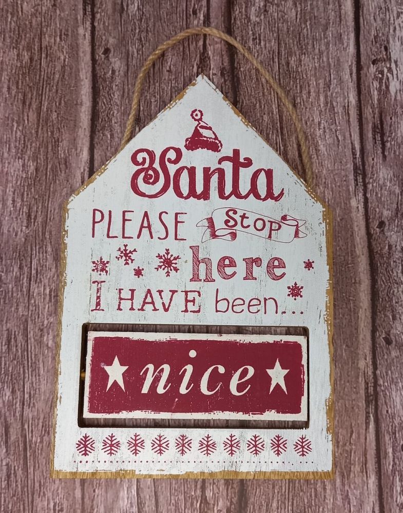 Naughty or Nice Spinning Plaque 