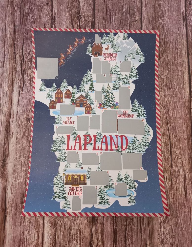 A4 Lapland Scratch Countdown