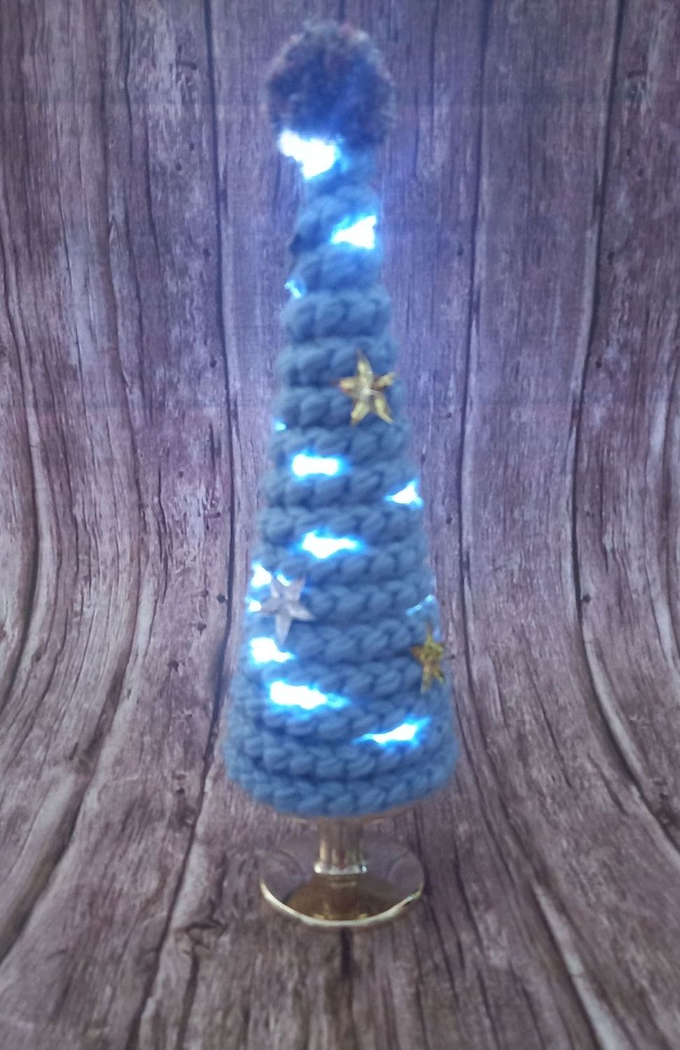 Crochet Christmas Tree - Blue