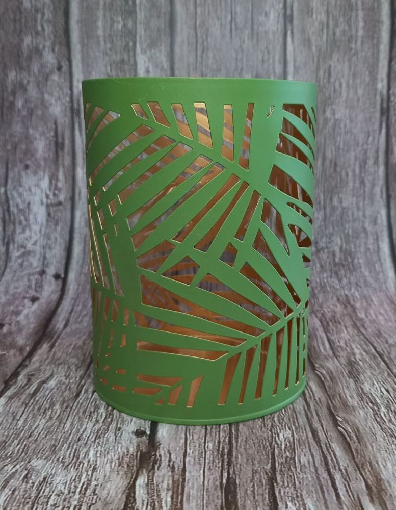 Green Palm Leaf Tealight Holder