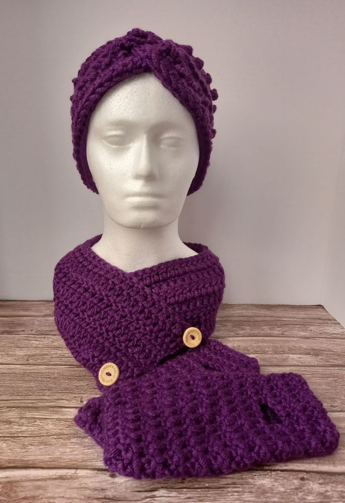 Crochet Set - Aubergine
