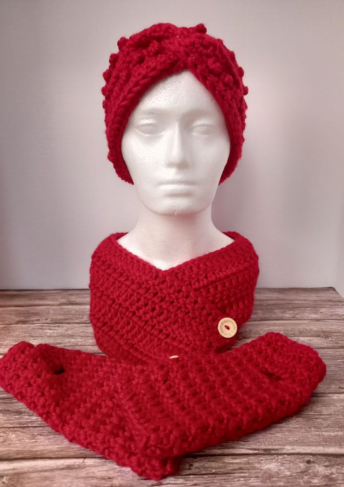 Crochet Set - Red