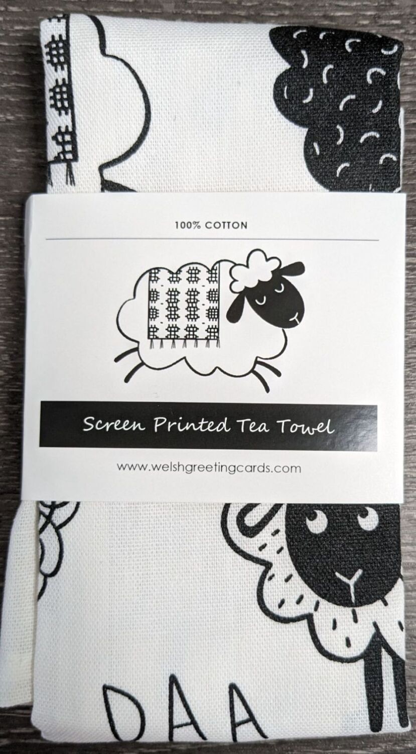 Welsh Sheep Tea Towel