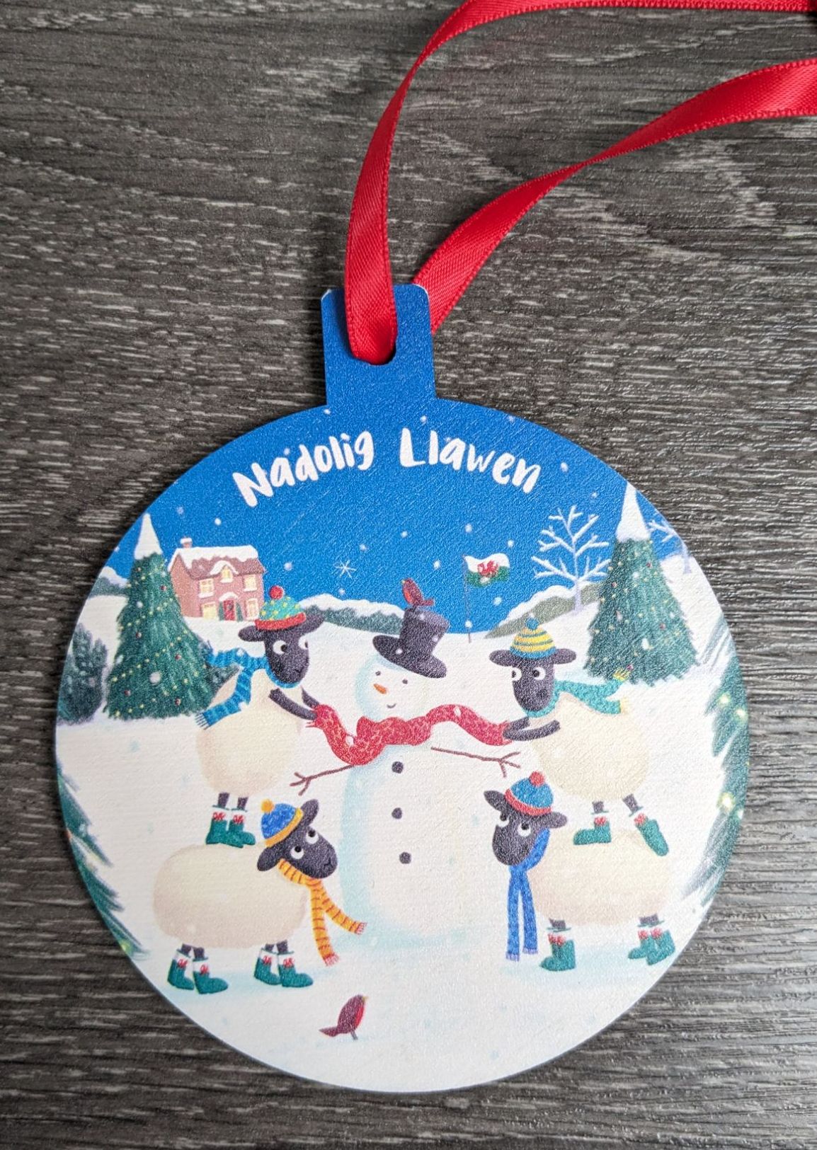 Nadolig Llawen Decoration - Snowman