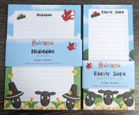 Welsh notepad and shopping list