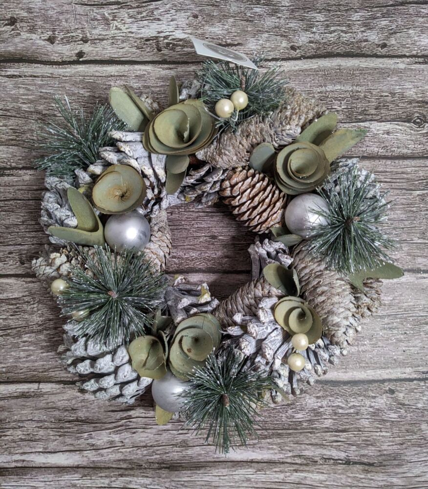 Green and Silver Wreath