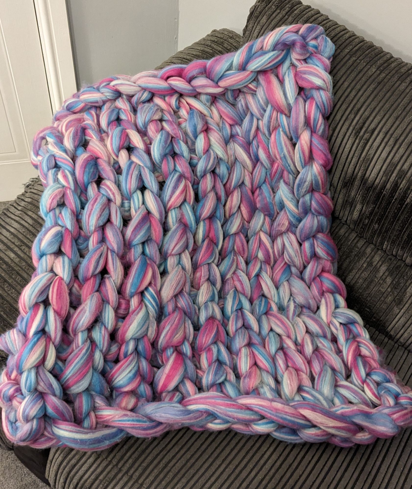 Chunky knit blanket Unicorn