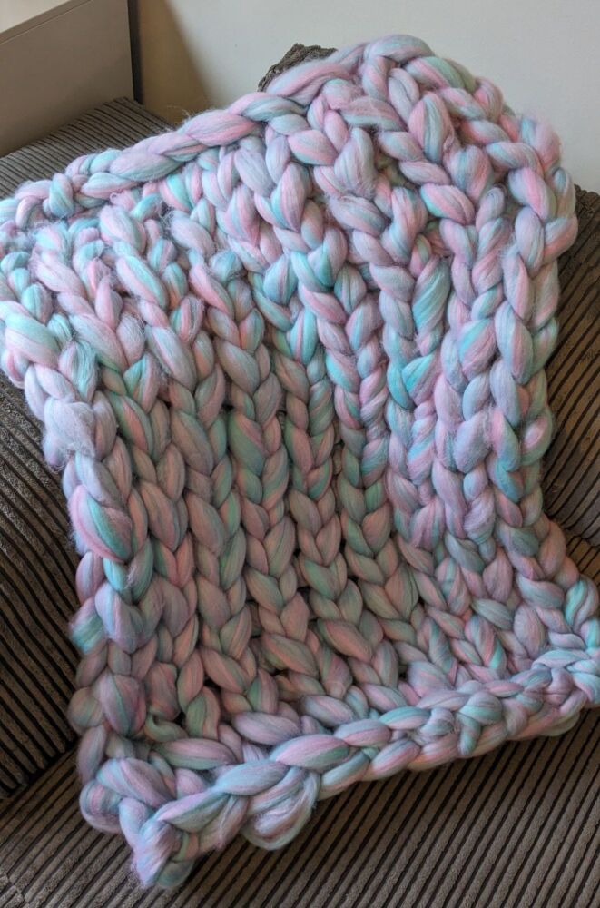 Arm Knit Blanket - Mermaid