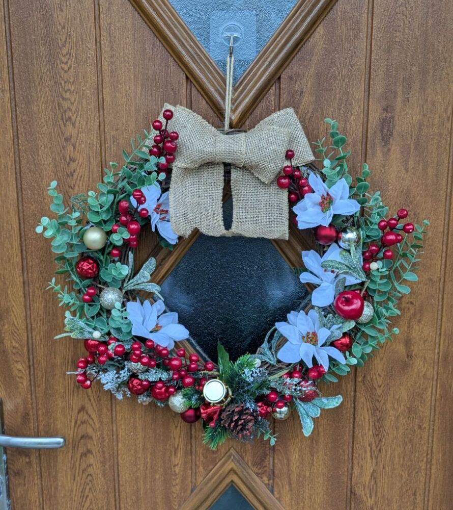 Door Wreath - Red Berries