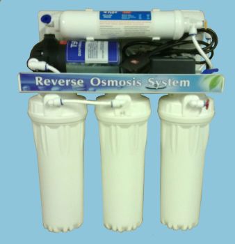 5 stage pumped reverse osmosis drinking water system