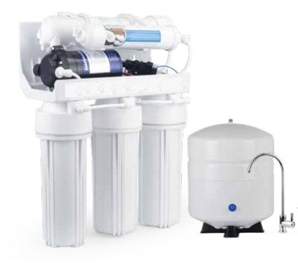 5 stage pumped reverse osmosis drinking water system