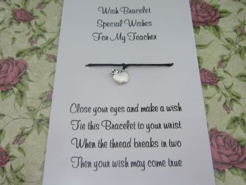 Special Wishes For My Teacher Wish Bracelet
