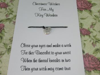 Key Worker Christmas Wishes Wish Bracelet