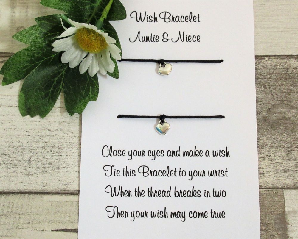 Auntie Niece Wish Bracelet X2